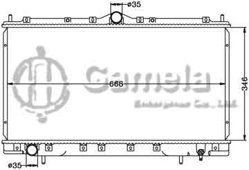 6114178N - Radiator for MITSUBISHI SEBRING/AVENGER '95-00 MT