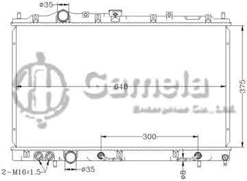 6114183NA - Radiator for MITSUBISHI LANCER '95-99 CK1.6 AT MITSUBISHI MIRAGE '97-02 AT