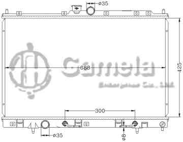 6114185NA - Radiator for MITSUBISHI OUTLANDER '2001- AT