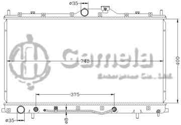 6114189NA - Radiator for MITSUBISHI GLANT '04-10 AT DPI: 2723