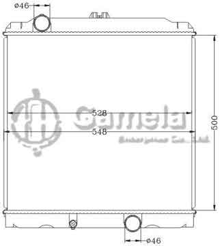 6114194NA - Radiator for MITSUBISHI CANTER '93-36 MT OEM: MC127001/ME291794