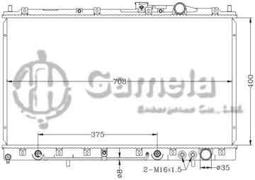 6114197NA - Radiator for MITSUBISHI SPACE RUNNER TD+TG '92-97 AT