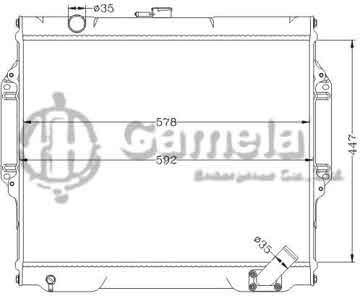 6114202NA - Radiator for MITSUBISHI PAJERO V24W/2.5D '93-98 MT