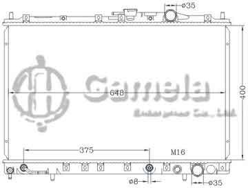 6114206NA - Radiator for MITSUBISHI CHARIOT '92-94 AT MITSUBISHI RVR/SPACE WAGON '92-94 AT