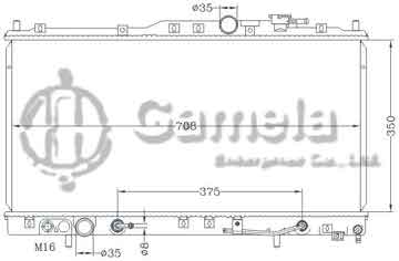 6114207NA - Radiator for MITSUBISHI ECLIPSE '01-05 AT DPI: 2410