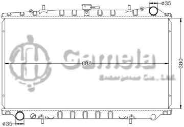 6115002AN - Radiator for NISSAN BLUEBIRD '87-91 U12 MT