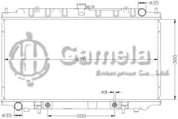 6115011N - Radiator for NISSAN BLUEBIRD '98-00 U14 AT OEM: 21460-3J100/8E800