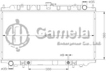 6115013N - Radiator for NISSAN BLUEBIRD '98-00 U14 AT OEM: 21460-3J100/8E800