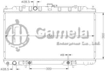 6115015N - Radiator for NISSAN SUNNY '00 N16/B15/QG13 AT OEM: 21460-4M400/4M700/4M707 DPI: 2346