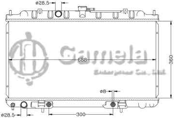 6115017N - Radiator for NISSAN SUNNY '00 N16/B15/QG13 AT OEM: 21460-4M400/4M700/4M707