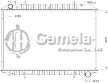 6115023N - Radiator for NISSAN VANETTE '92-95 MT OEM: 211410-9C001/9C002/9C101