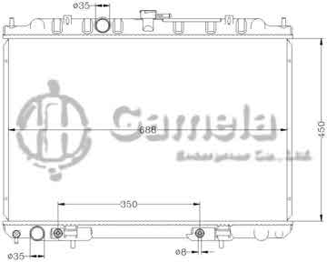 6115025N - Radiator for NISSAN X-TRAIL '00-03 AT OEM: 21460-8H303