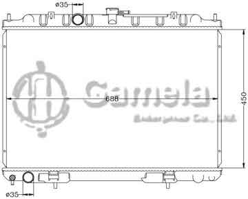 6115026N - Radiator for NISSAN X-TRAIL '00-03 MT