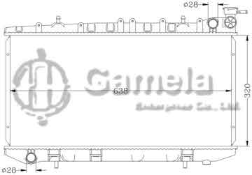 6115034N - Radiator for NISSAN SUNNY B13 '91-93 MT OEM: 21410-62Y00/62Y01/64Y00 DPI: 1440