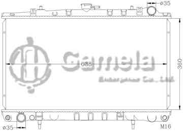 6115044AN - Radiator for NISSAN 240SX '89-90 MT