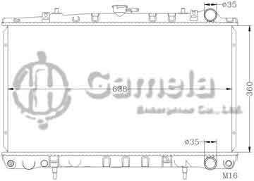 6115046N - Radiator for NISSAN 240SX '94-94 MT