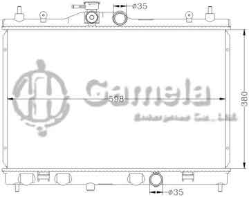 6115054N - Radiator for NISSAN TIIDA '04 MT OEM: 21410-ED500/QD500