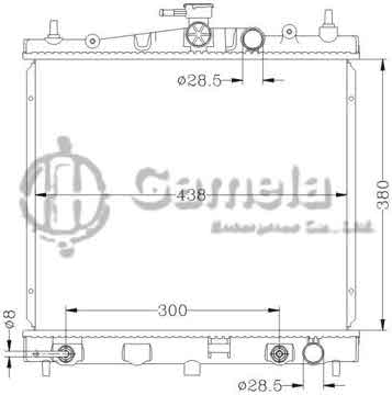 6115056AN - Radiator for NISSAN TIIDA '07/MICRA K12 '02 AT OEM: 21460-AX800