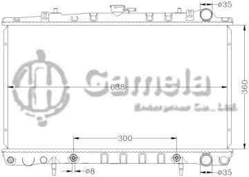 6115059AN - Radiator for NISSAN BLUEBIRD 240SX AT OEM: 21460-35F00 DPI: 1241