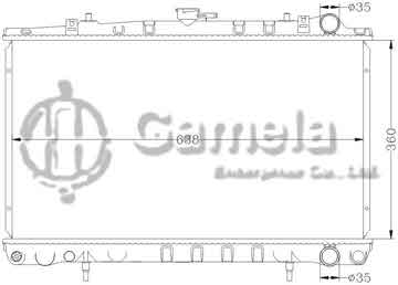 6115060AN - Radiator for NISSAN BLUEBIRD 240SX MT OEM: 21410-35F00