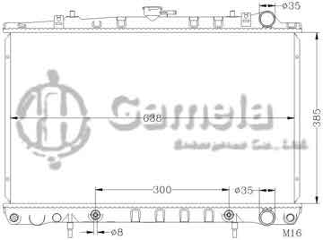 6115063AN - Radiator for NISSAN ALTIMA '89-91 A31/C33/R32 AT OEM: 21460-73L05