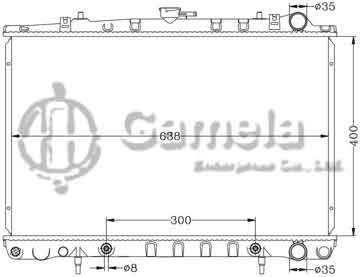 6115065AN - Radiator for NISSAN ALTIMA '89-91 R33/CREW AT OEM: 21460-