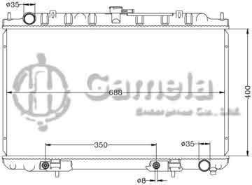 6115073AN - Radiator for NISSAN MAXIMA '03 A33 AT OEM: 21460-2Y000/2Y700 DPI: 2329