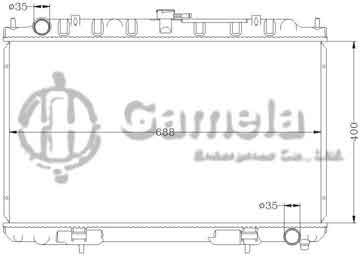 6115074N - Radiator for NISSAN MAXIMA '03 A33 MT