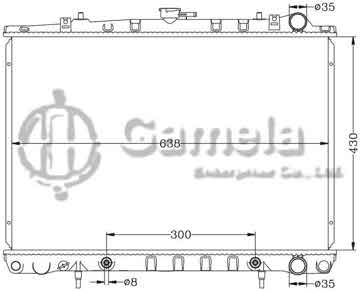 6115077N - Radiator for NISSAN CEDRIC '88-91 SY31/Y31 AT OEM: 21460-10V01