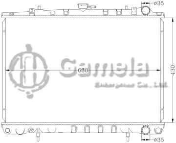 6115080N - Radiator for NISSAN CEDRIC '88-91 SY31/Y31 MT OEM: 21410-10V01/45V00