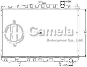 6115084N - Radiator for NISSAN CEDRIC '91-95 PAY32/PY32 MT