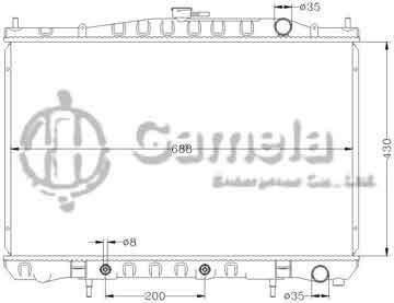 6115085N - Radiator for NISSAN CEDRIC '91-95 Y32 AT OEM: 21460-0P000