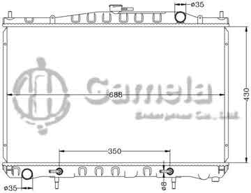 6115089AN - Radiator for NISSAN CIMA '91-96 FGY32 AT OEM: 21460-1P100