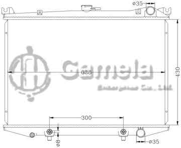 6115093N - Radiator for NISSAN HARDBODY '92-95 D21 AT OEM: 21450-09G11 DPI: 145