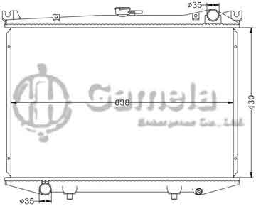 6115098N - Radiator for NISSAN HARDBODY '92-95 D21D MT OEM: 21400-10G11