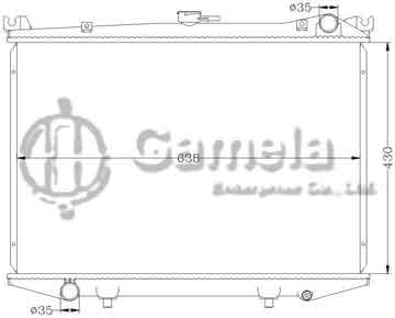 6115100N - Radiator for NISSAN HARDBODY '92-95 D21D MT OEM: 21400-10G11