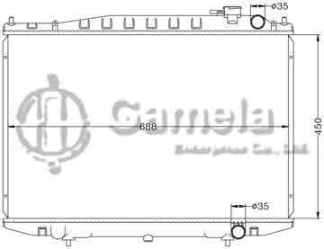 6115102N - Radiator for NISSAN HARDBODY '98-02 D22 MT OEM: 21410-2S400