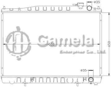 6115104AN - Radiator for NISSAN FRONTIER '95- E-PY33 MT