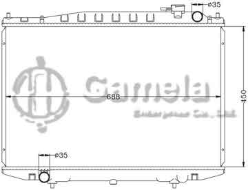 6115109N - Radiator for NISSAN BD22/TD27 MT OEM: 21410-3S110/3S210