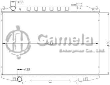 6115114N - Radiator for NISSAN BD22/TD27 MT