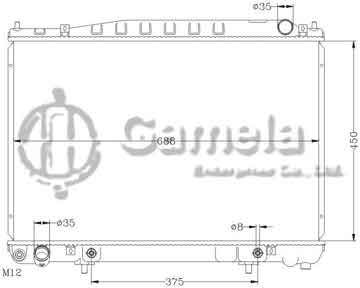 6115115N - Radiator for NISSAN INFINITI '03-04 M45/Q45 AT OEM: 21460- AR000/AR500 DPI: 2426