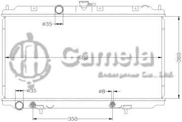 6115127AN - Radiator for NISSAN PRIMERA '02- P12 AT OEM: 21460- AV600