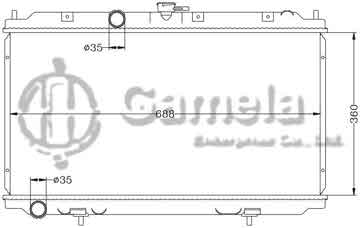 6115128AN - Radiator for NISSAN PRIMERA '02- P12 MT OEM: 21410- AV600