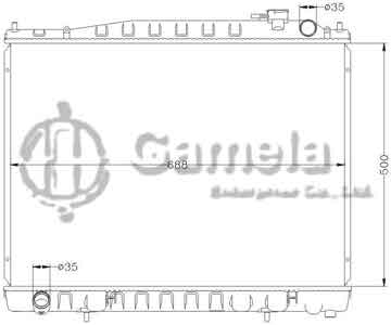 6115132AN - Radiator for NISSAN TERRANO '95-97 PR50/TD27 MT