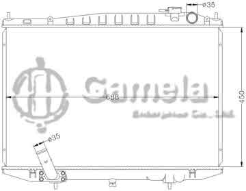 6115134AN - Radiator for NISSAN PICKUP DIESEL MT