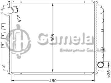 6115138N - Radiator for NISSAN GC22 '86-89 KNC22/CA20 MT OEM: 21410- G5411