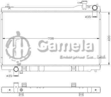 6115154N - Radiator for NISSAN INFINITI '03-05 G35 MT OEM: 21410- AM900