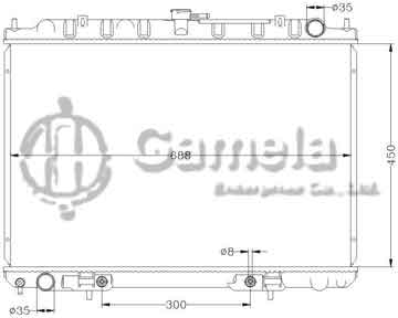 6115159AN - Radiator for NISSAN PNM12/SR20/PNM30/KA24D AT