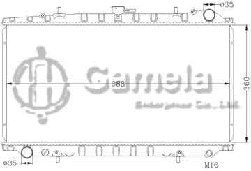 6115166N - Radiator for NISSAN AVENIR W10/CD20(D) MT OEM: 21410-74N00