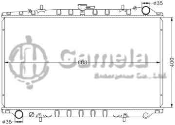 6115168AN - Radiator for NISSAN MAXIMA '89-94 J30 MT